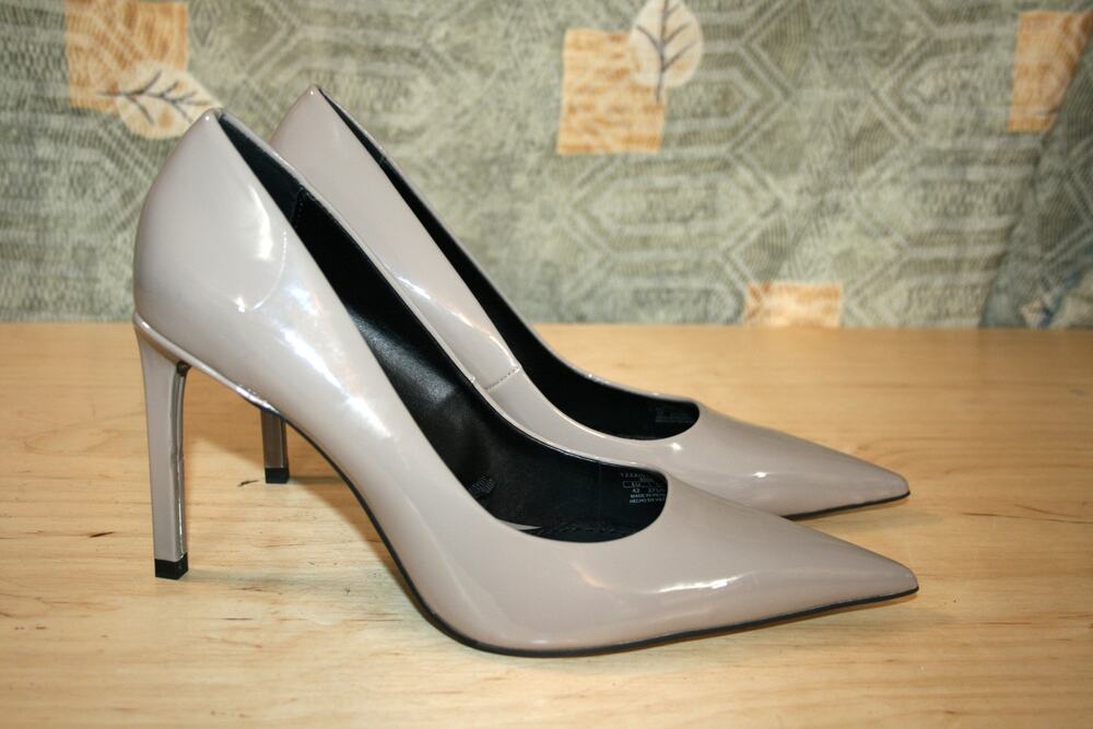 Zara Jaure Gray Patent Leather Pumps 42 / 12 M